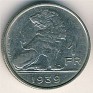 1 Franc Belgium 1939 KM# 120. Uploaded by Granotius